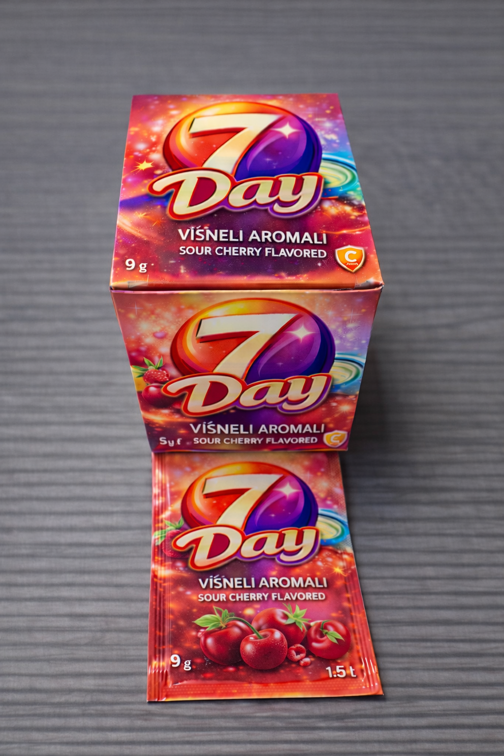 7DAY AROMALI TOZ İÇECEK 9 GR VİŞNE  576 ADET