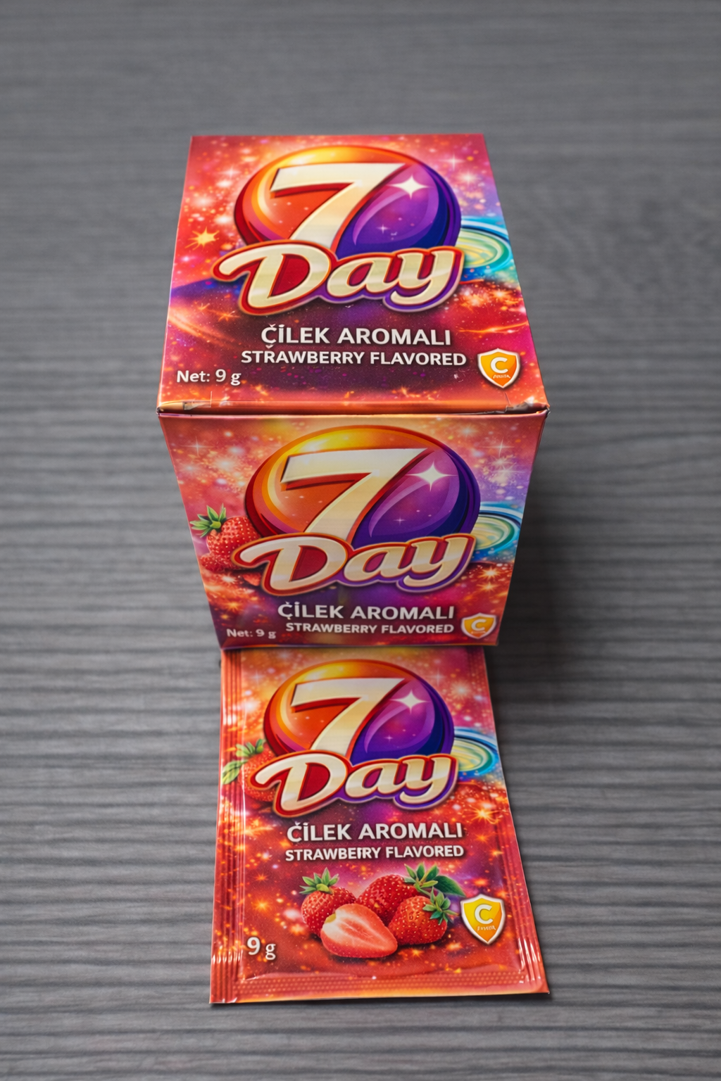 7DAY AROMALI TOZ İÇECEK 9 GR ÇİLEK  576 ADET