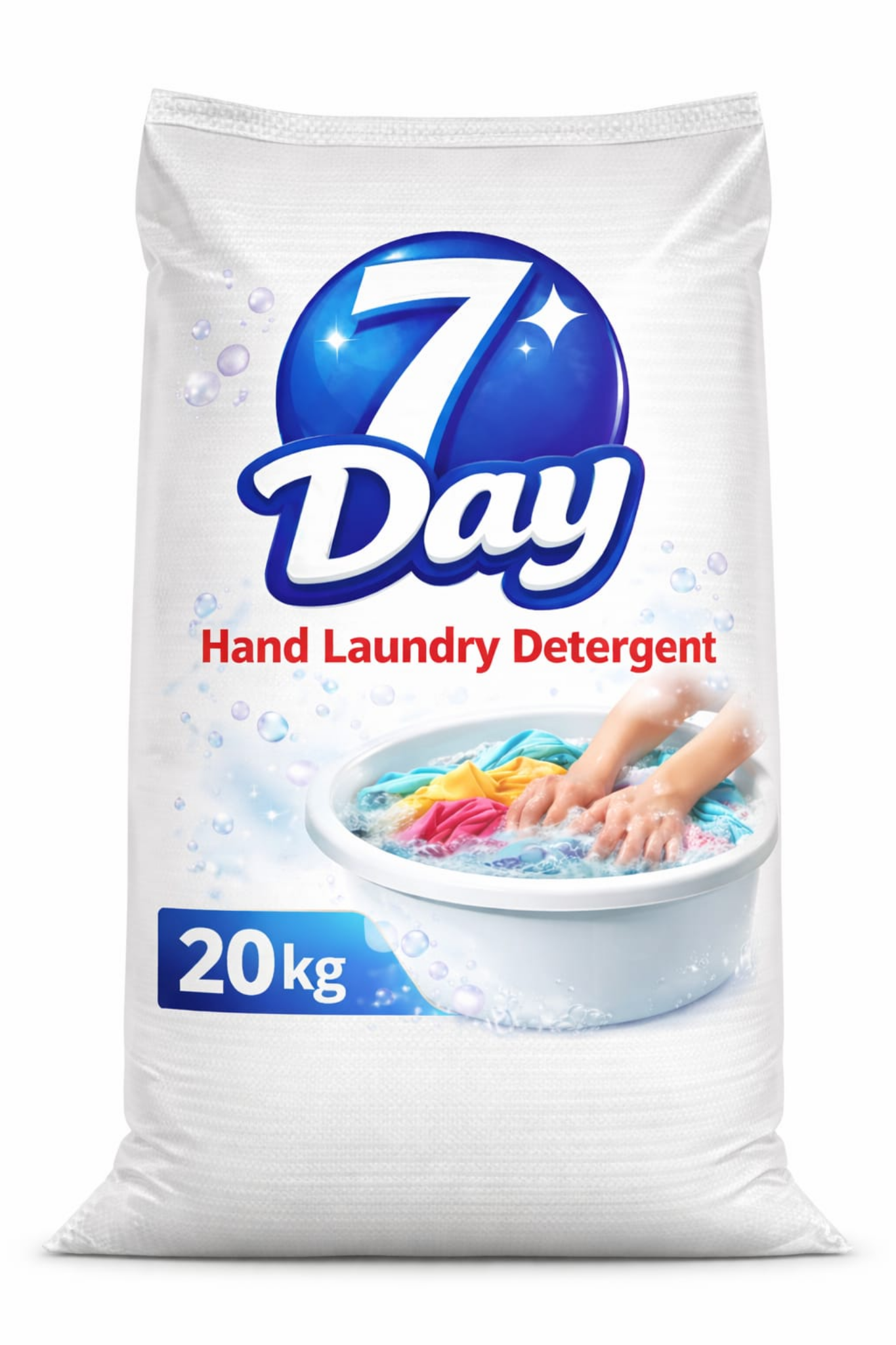 7DAY TOZ ÇAMAŞIR ELDE DETERJANI 20 KG 7-8 AKTİF