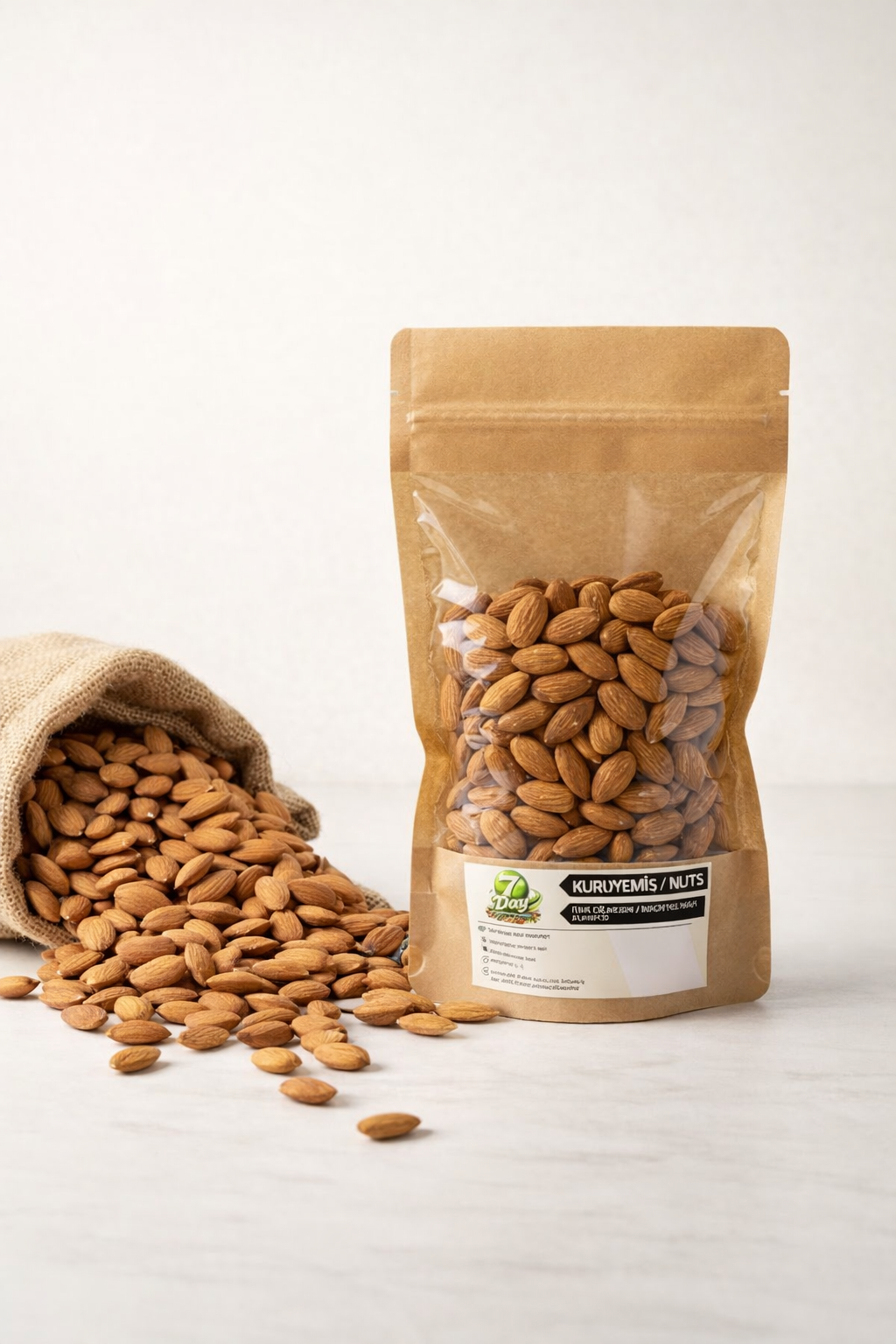 Kabuksuz Kavrulmuş Badem 1 KG