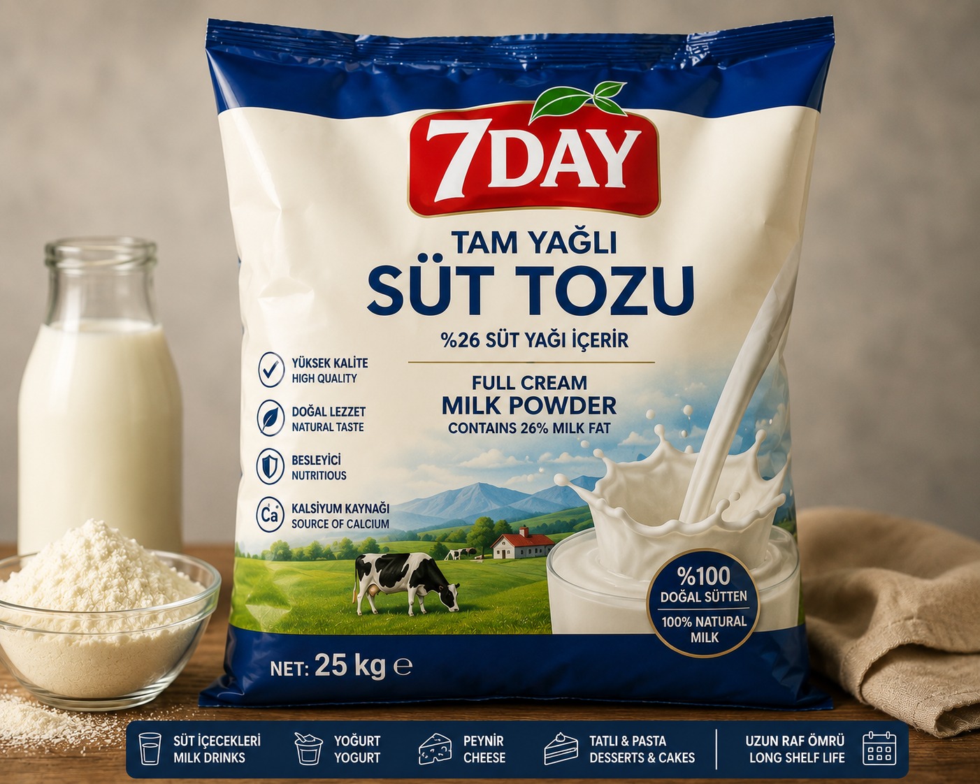 Süt Tozu-Tam Yağlı (25kg)