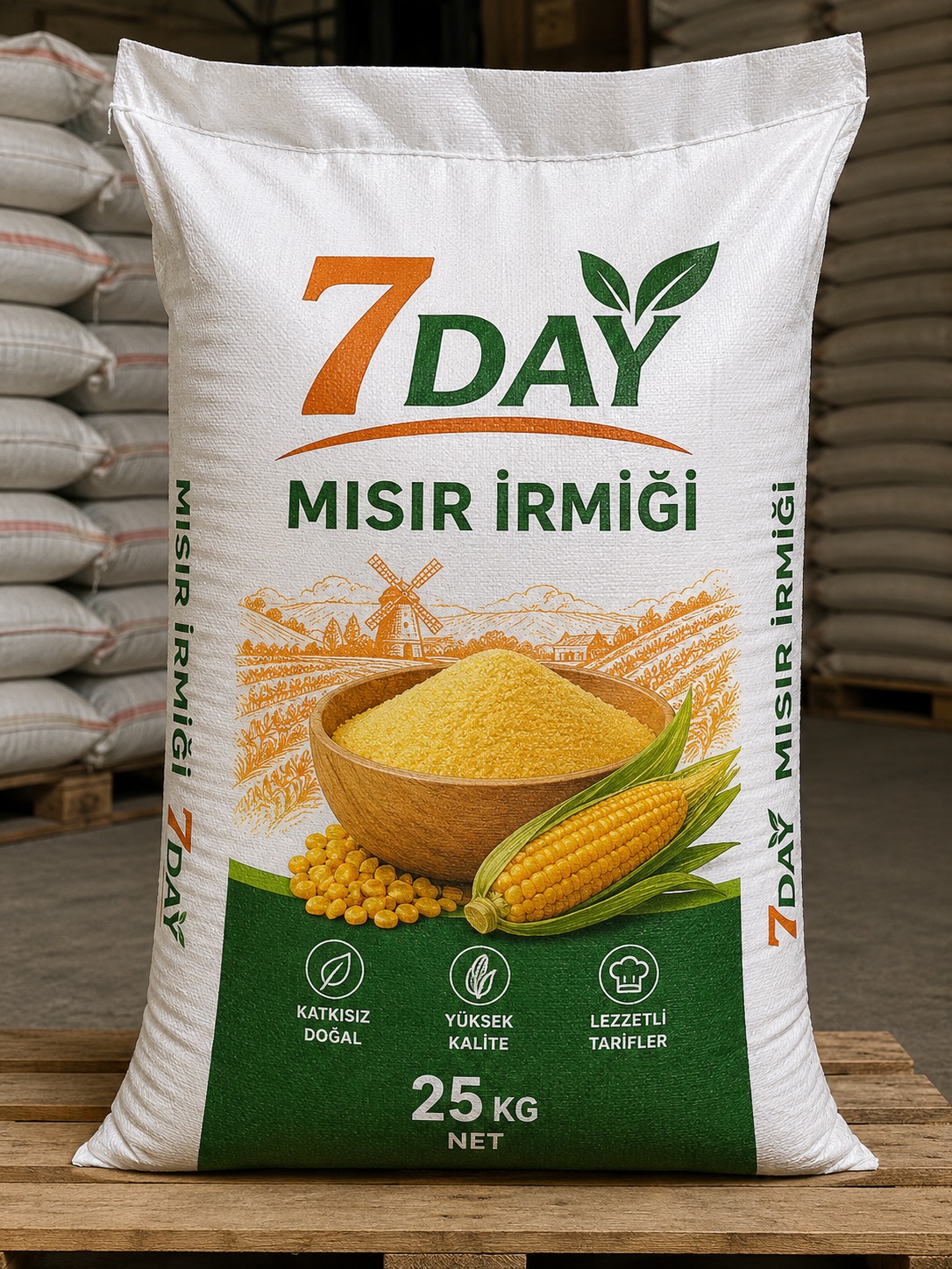 108 No: Mısır İrmiği-(25 kg)